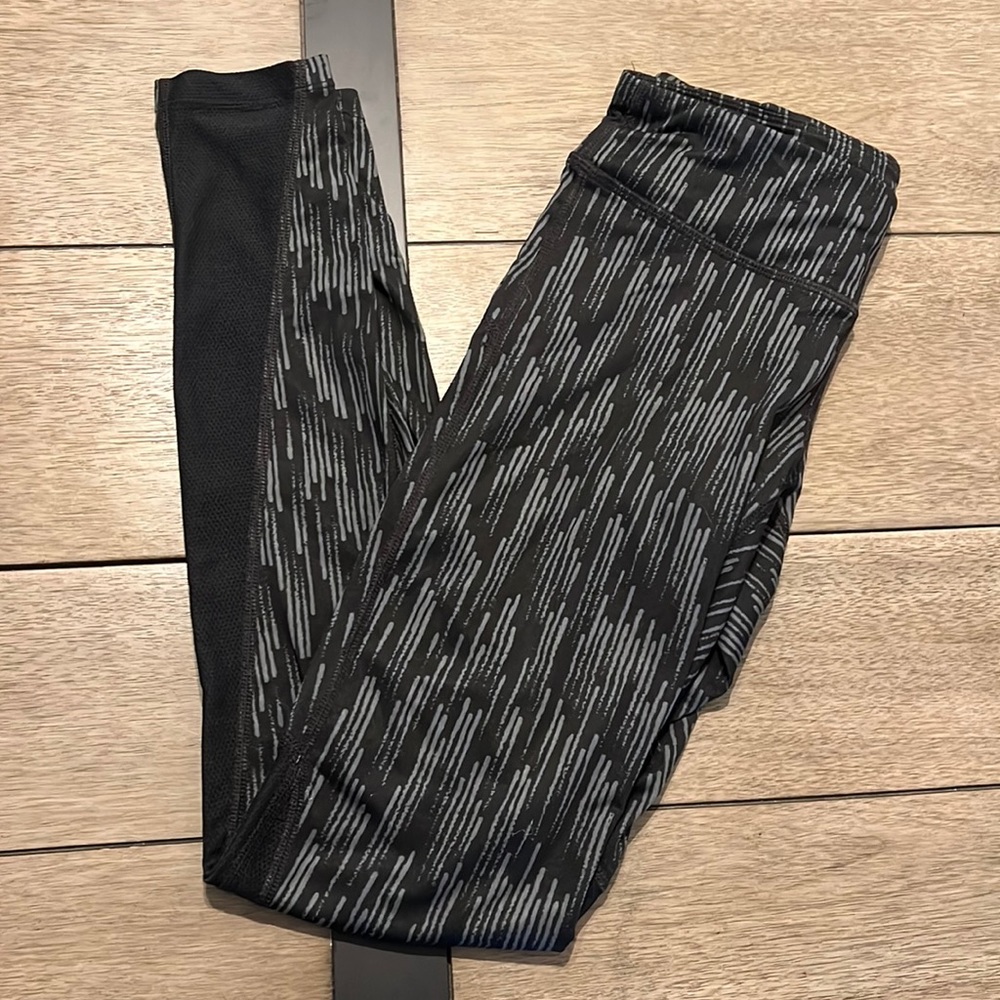 Black and Gray Nike Running Leggings Size Small